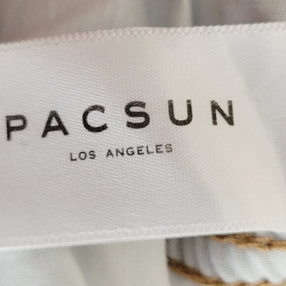 Pacsun Jean Shorts Sz 25 Distressed Cuffed Medium Wash Stretchy Casual Denim - Picture 8 of 8